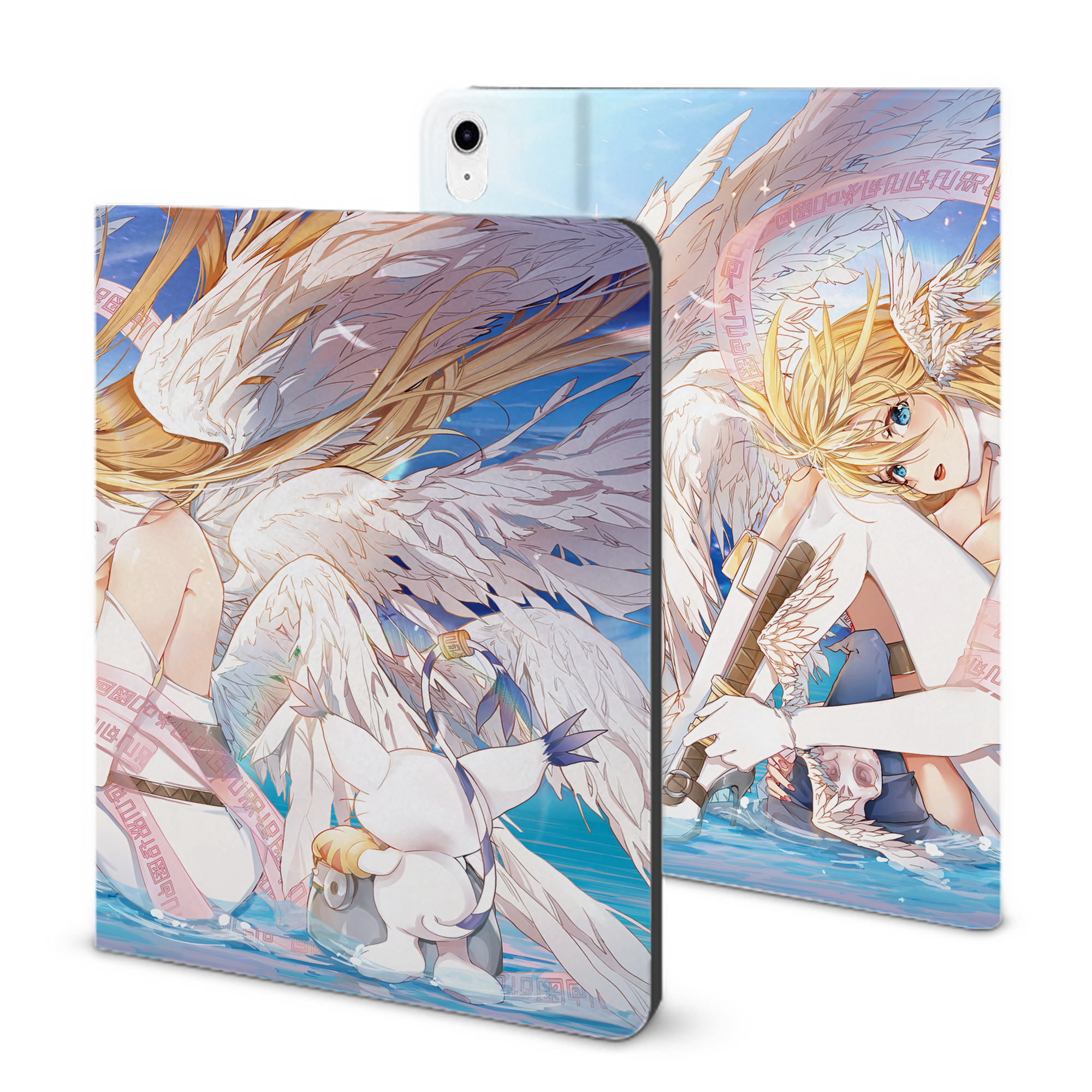 （画像用） Digimon デジタルモンスター/デジモン IPad ケース ブック型 PUレザー TPU 耐衝撃 軽量 薄型 ペン収納なし 全面保護 IPad 各モデル対応